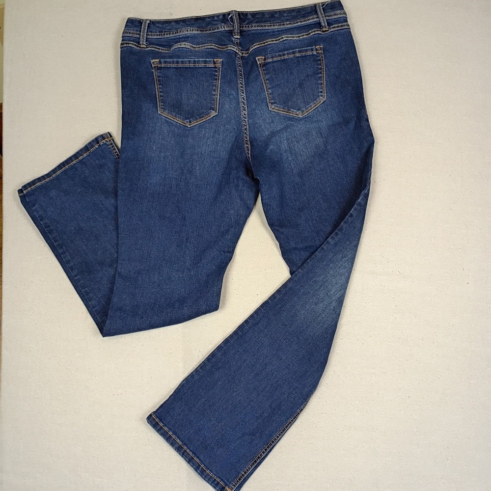 Torrid Womens 16R Luxe Slim Boot Super Stretch Jeans Medium Dark Wash Mid Rise - Picture 2 of 16
